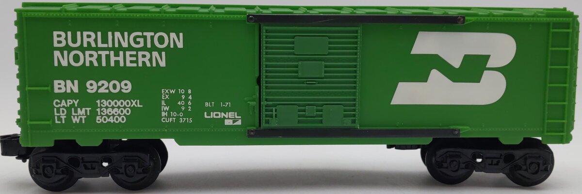 Lionel 6-9209 O Gauge Burlington Northern Boxcar EX/Box
