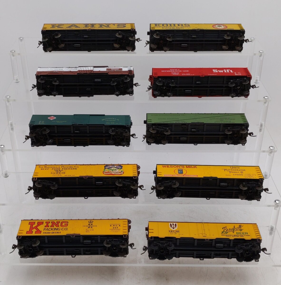 Train Miniature & Other HO Assorted Boxcars [10] EX