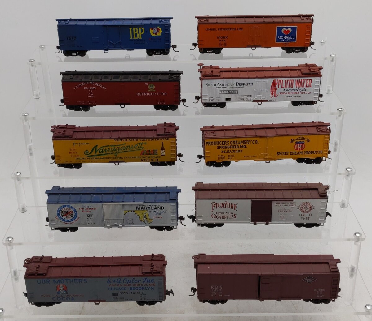 Branchline Trains & Other HO Scale Assorted Boxcars [10] EX