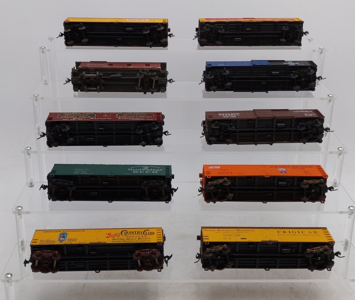 Train Miniature & Others HO Scale Assorted Freight Cars [10] VG