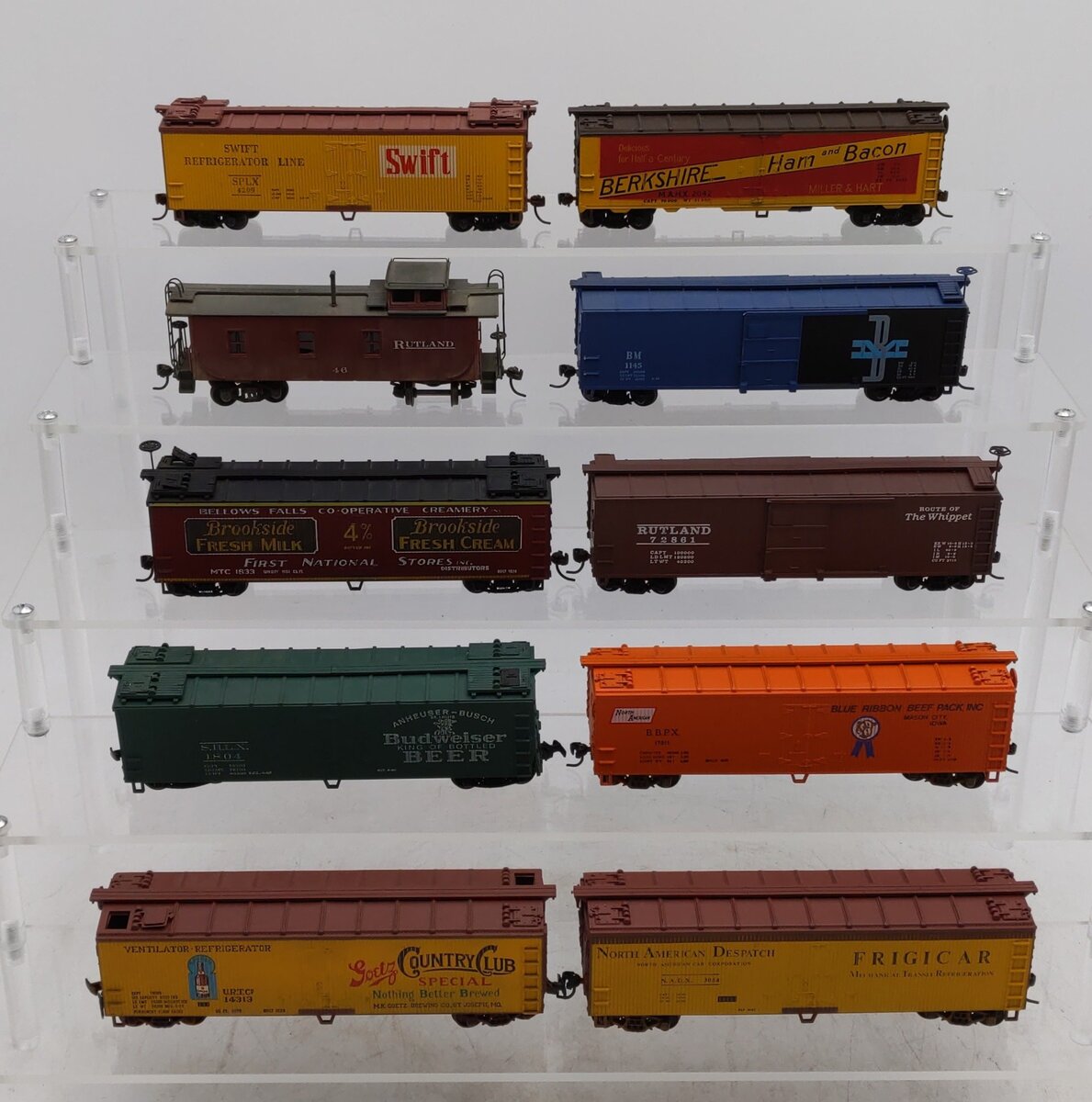 Train Miniature & Others HO Scale Assorted Freight Cars [10] VG