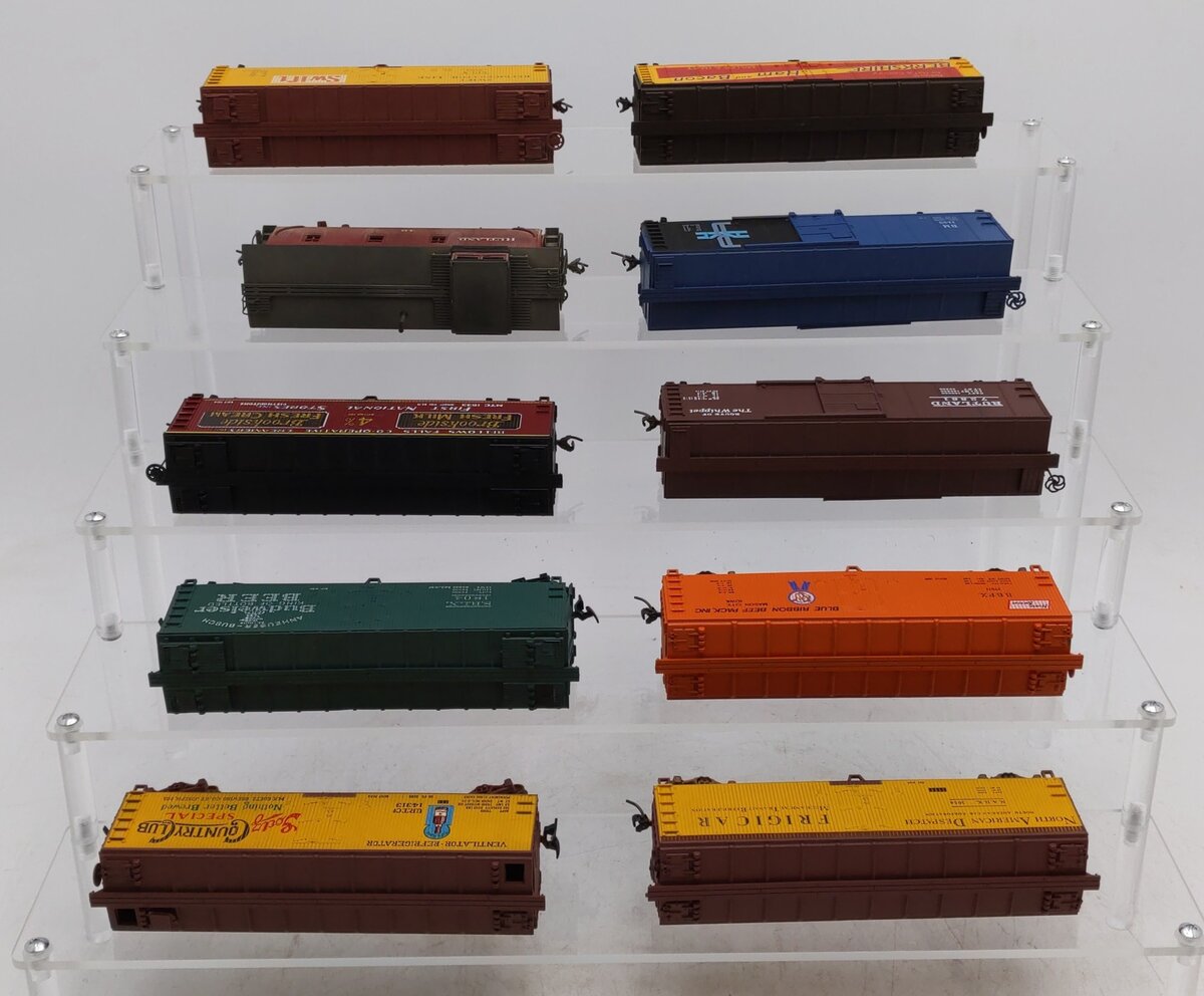 Train Miniature & Others HO Scale Assorted Freight Cars [10] VG