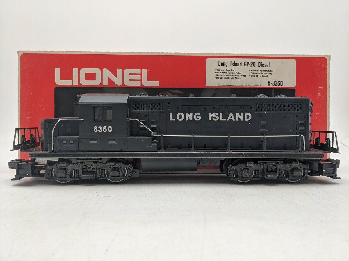 Lionel 6-8360 O Gauge Long Island GP20 Diesel Locomotive #8360 VG/Box