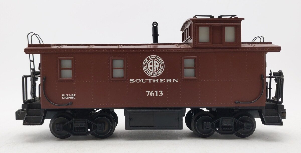 Lionel 6-17613 O Gauge Southern Steelside Caboose w/ Smoke #7613 EX