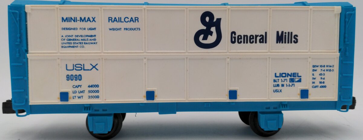 Lionel 6-9090 O Gauge General Mills Boxcar #9090 EX