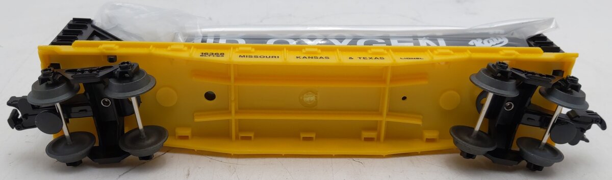 Lionel 6-16368 O Gauge Katy Liquefied Oxygen Flatcar LN/Box
