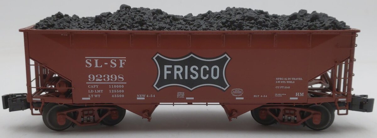 Lionel 6-27012 O Frisco Offset Hopper #92398 NIB
