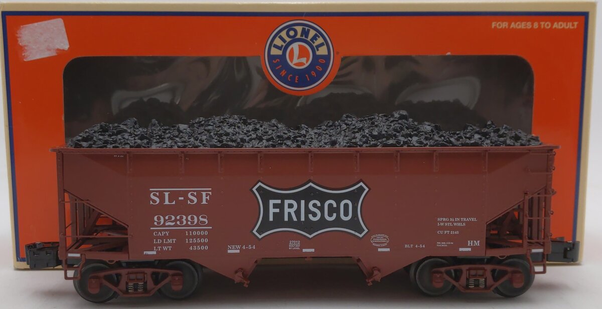 Lionel 6-27012 O Frisco Offset Hopper #92398 NIB