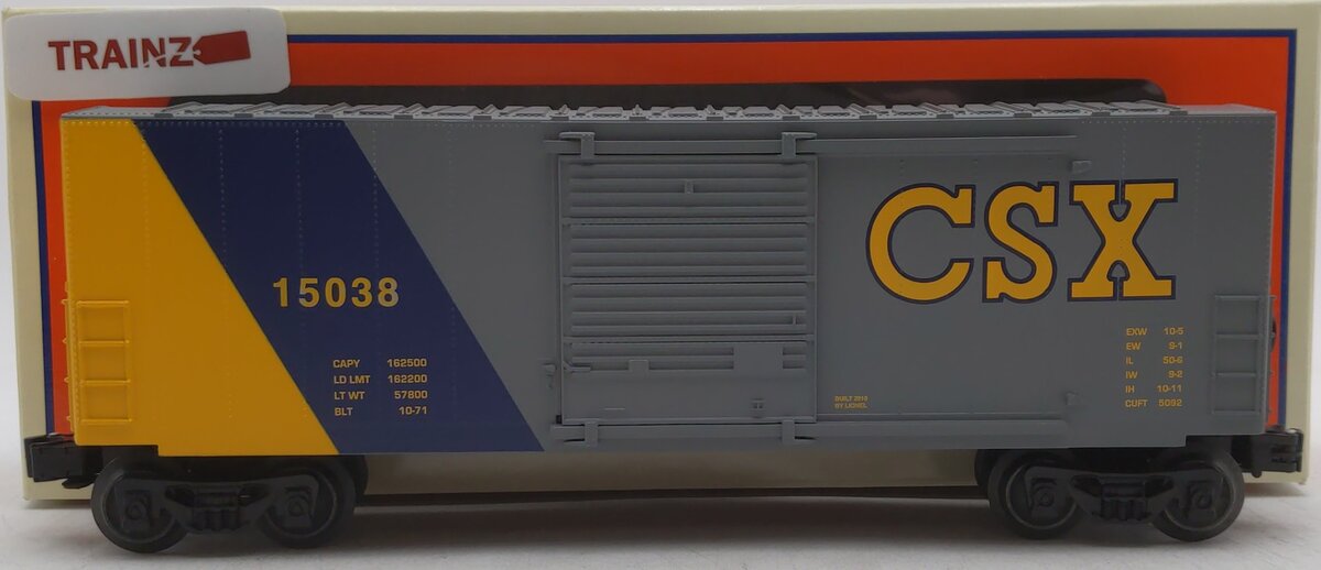 Lionel 6-15038 O CSX Hi-Cube Boxcar #15308