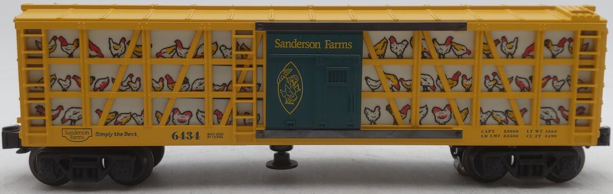 Lionel 6-19882 O Gauge Sanderson Farms Poultry Car LN/Box