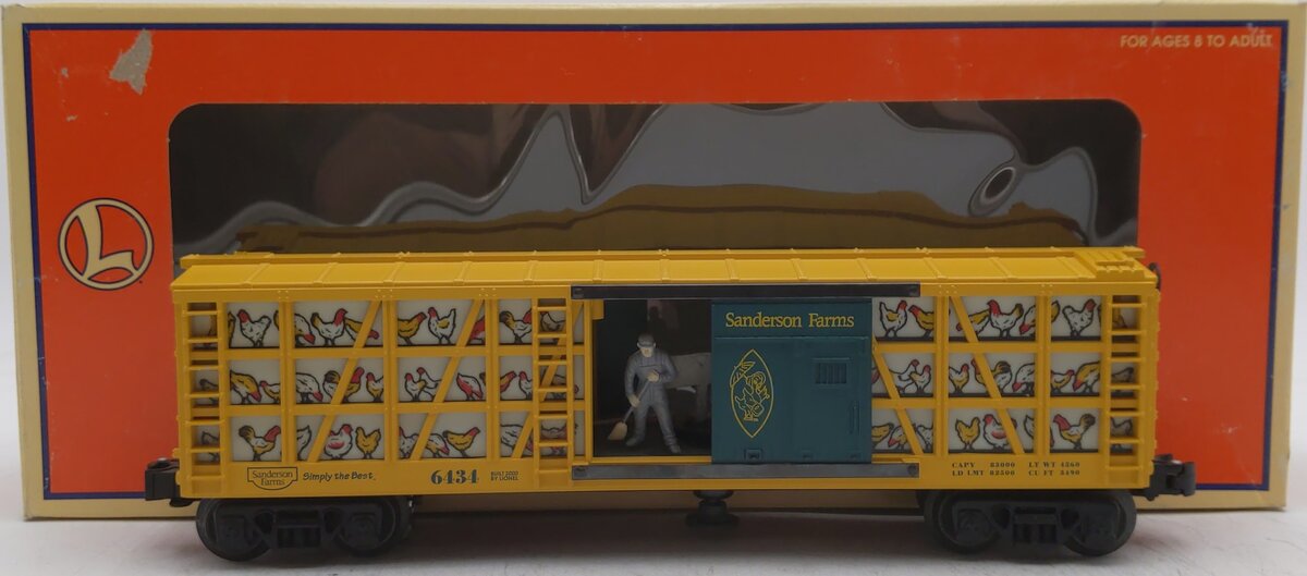 Lionel 6-19882 O Gauge Sanderson Farms Poultry Car LN/Box