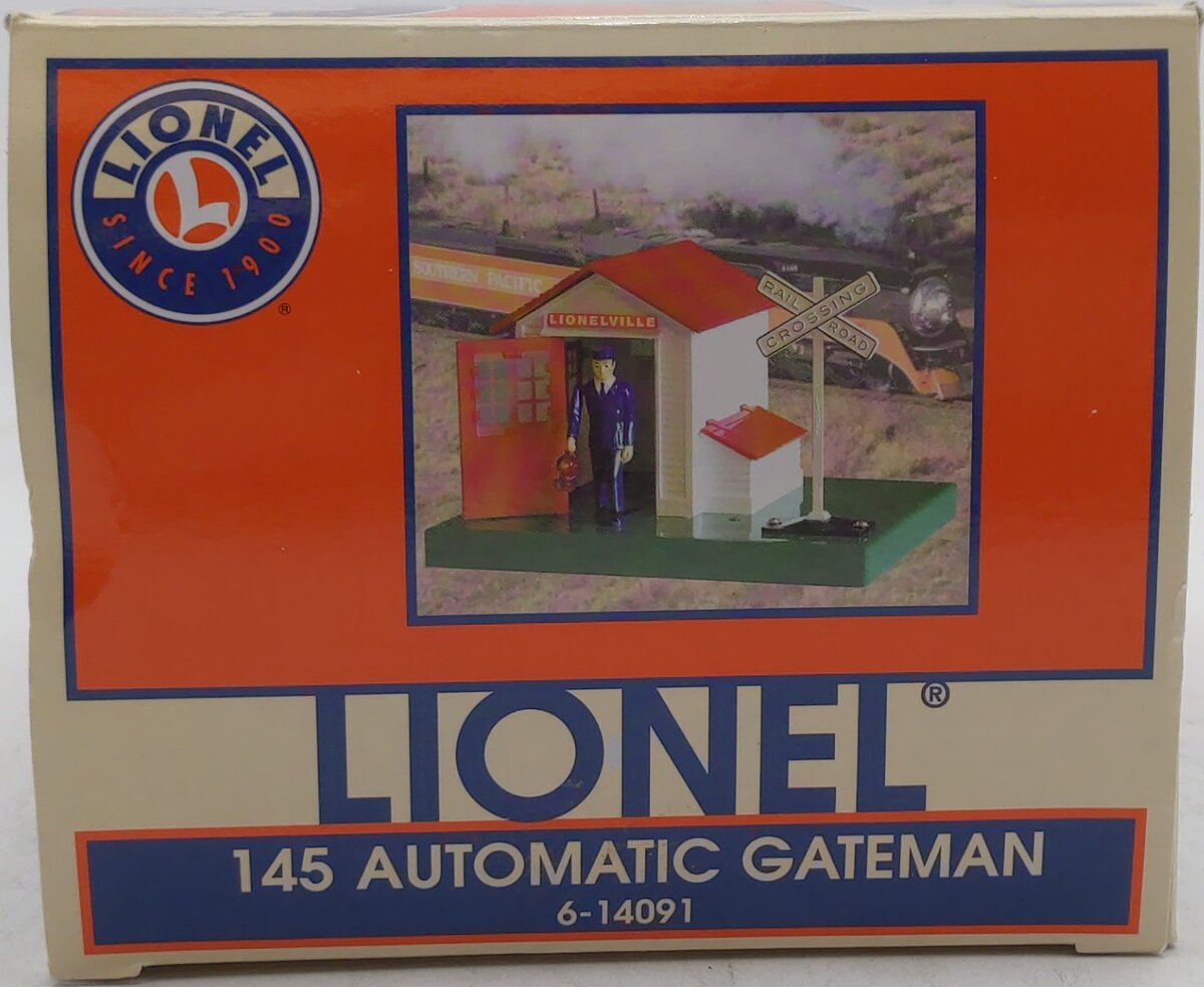 Lionel 6-14091 O Gauge #145 Operating Automatic Gateman EX/Box