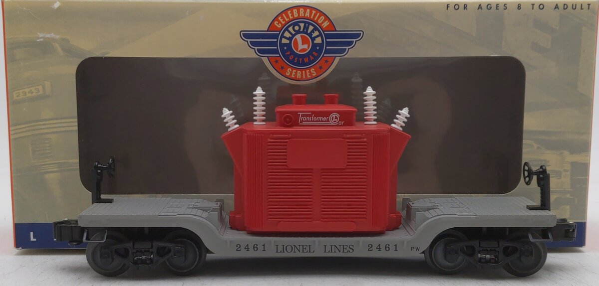 Lionel 6-26047 PWC 2461 Flatcar w/Red Transformer LN/Box
