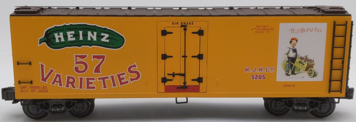 K-Line K762-5205 O Gauge Heinz 57 Varieties Wood-Sided Billboard Reefer Car EX/Box