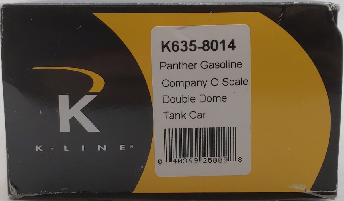 K-Line K635-8014 Panther Gasoline Double Dome Tank Car LN/Box