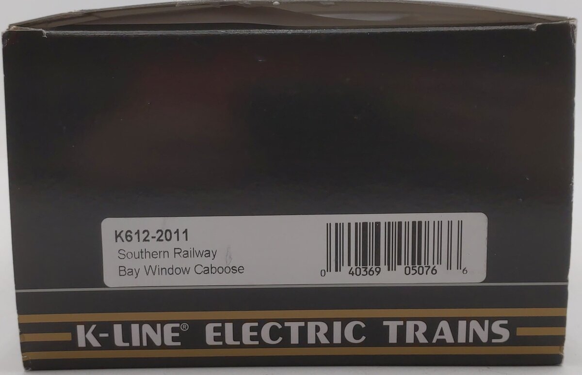 K-Line K612-2011 O Gauge Southern Bay Window Illuminated Caboose EX/Box