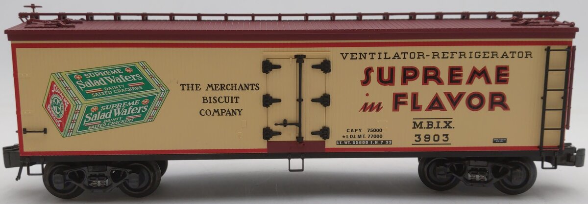 K-Line K742-8019 O Gauge Merchants Biscuit Reefer Car #3903 EX/Box