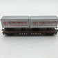 Atlas 2352 N Scale Santa Fe Piggy Back Car w/ Containers #90000-Weathered EX/Box