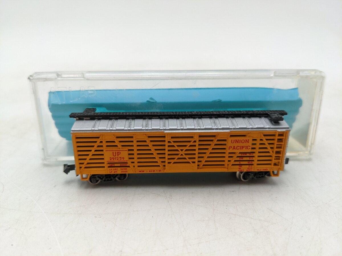 Atlas 2411 N Scale Union Pacific Stock Car #291259 EX/Box