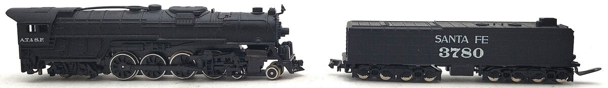 Bachmann 4786 N Scale Santa Fe Northern 4-8-4 Steam Locomotive & Tender #3780 LN/Box