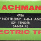 Bachmann 4786 N Scale Santa Fe Northern 4-8-4 Steam Locomotive & Tender #3780 LN/Box