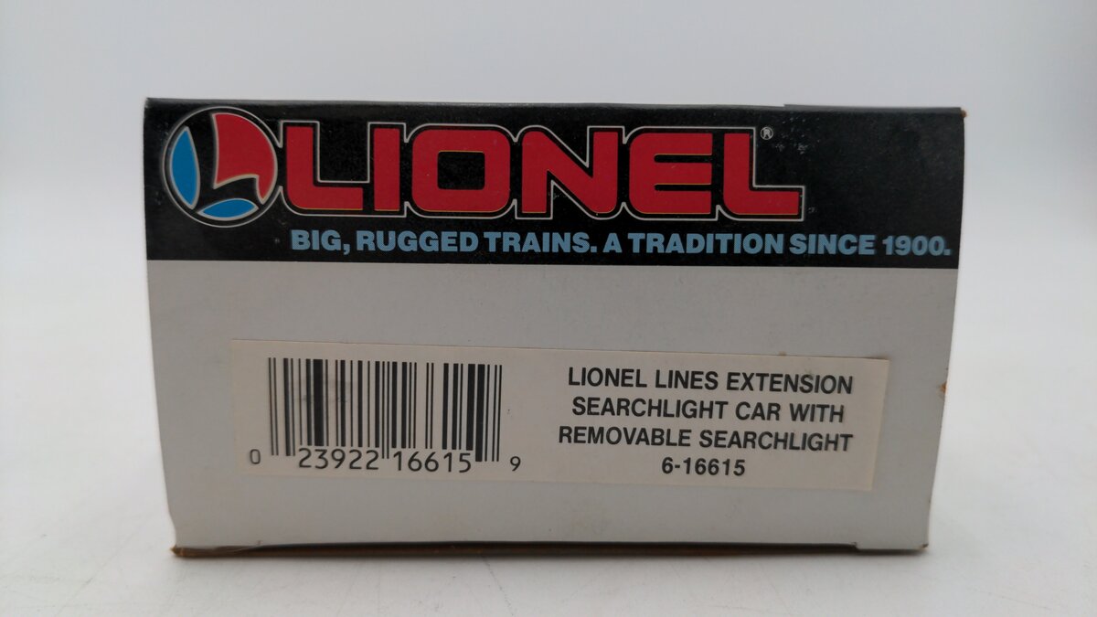 Lionel 6-16615 O Gauge Lionel Lines Extension Searchlight Car with Searchlight EX/Box