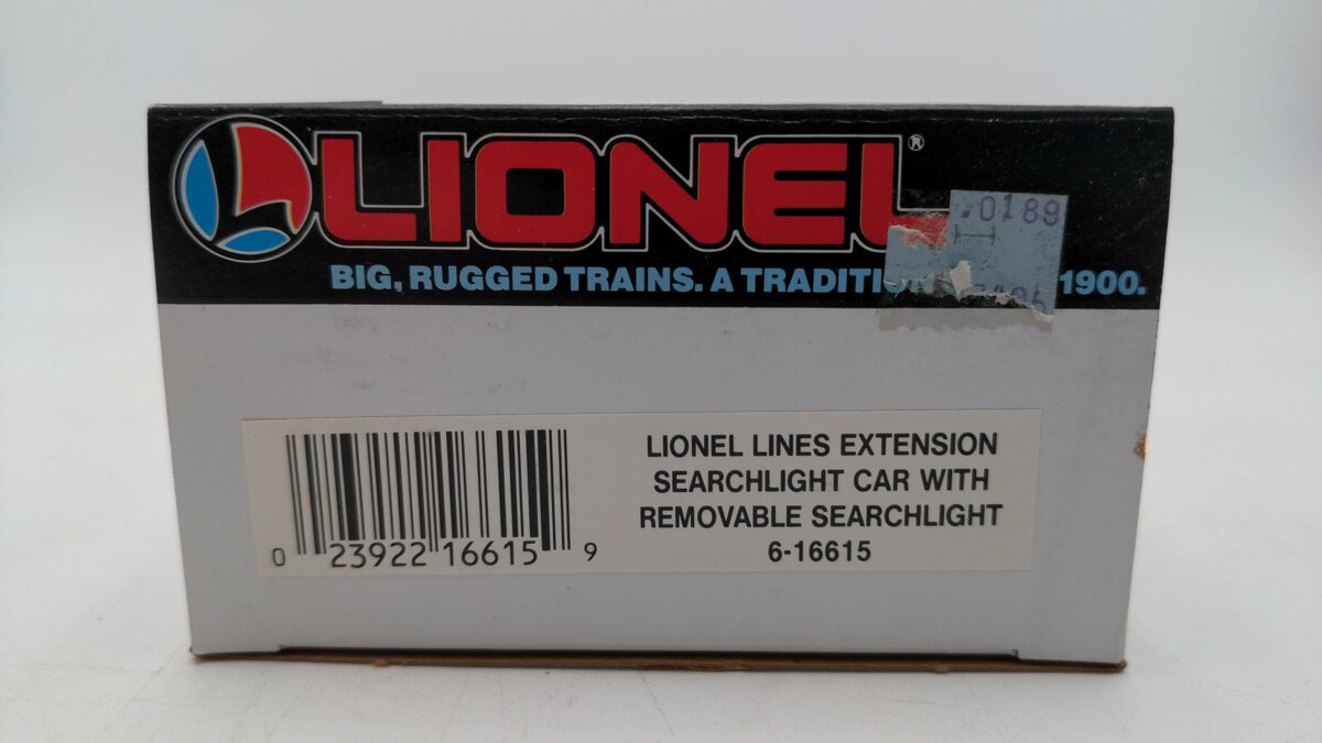 Lionel 6-16615 O Gauge Lionel Lines Extension Searchlight Car with Searchlight EX/Box