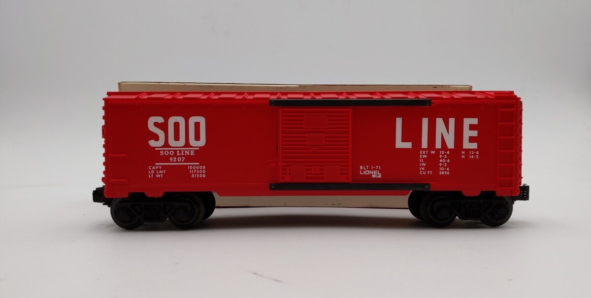 Lionel 6-9207 O Gauge Soo Line Boxcar NIB