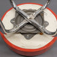 Lionel Rectangle Logo Orange Bar Stool EX
