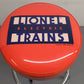 Lionel Rectangle Logo Orange Bar Stool EX