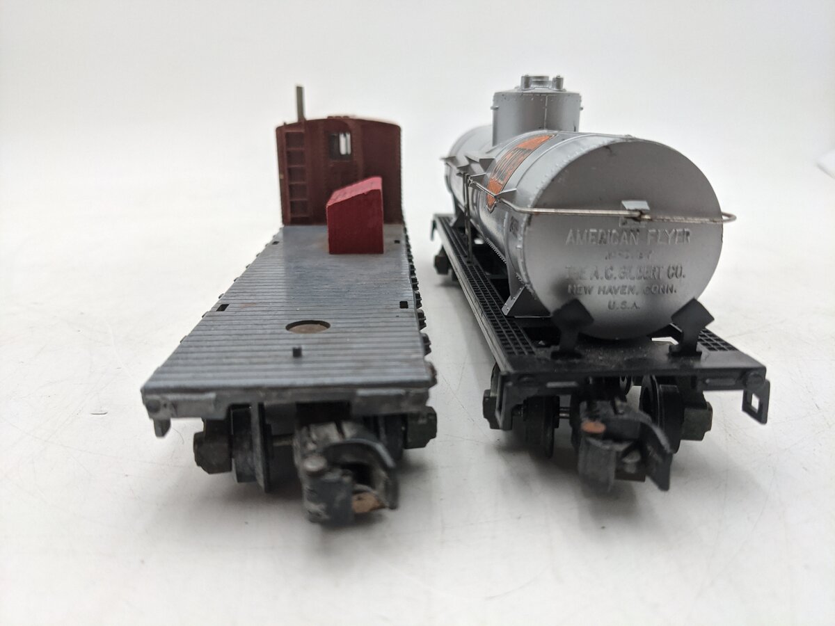 American Flyer S Gauge Assorted Freight Cars #5016 & 945 [2] VG