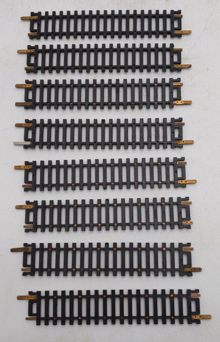 Atlas 0822 HO Code 100 Brass 6" Straight Snap Track [8] EX