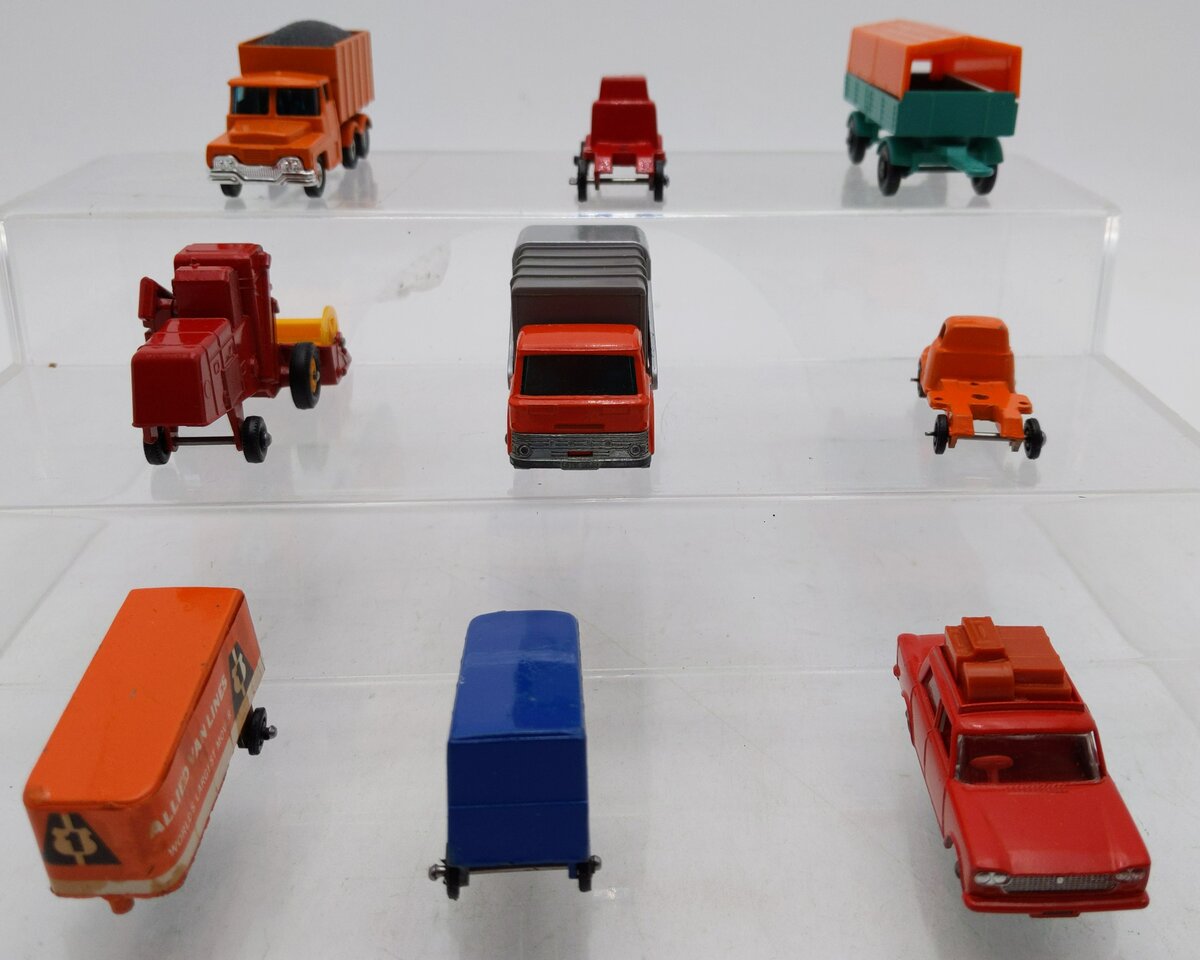 Matchbox & Other Assorted HO Scale 1:32 Cars & Trucks [9] EX