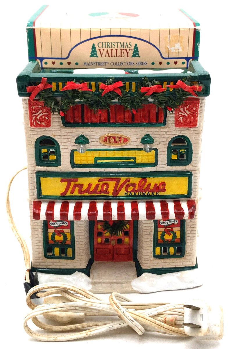 Christmas Valley Maintstreet Collection True Value Hardware Store EX/Box