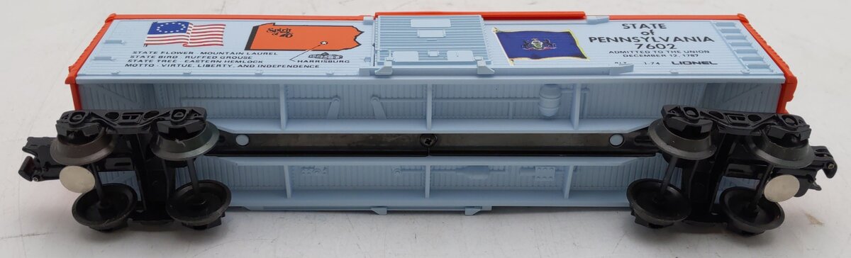Lionel 6-7602 O Gauge Spirit of 76 State of Pennsylvania Boxcar #7602 EX/Box