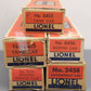 Lionel Vintage O Postwar Freight Cars: 6415, 6456, 3456, 6465 & 2458 [5] VG/Box