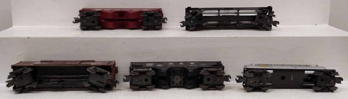Lionel Vintage O Postwar Freight Cars: 6415, 6456, 3456, 6465 & 2458 [5] VG/Box