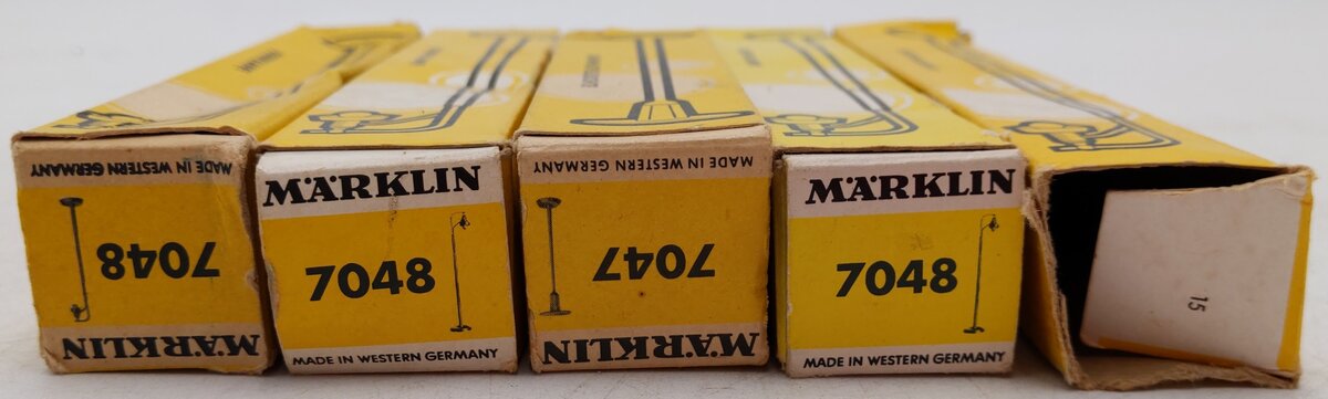 Marklin HO Scale Assorted Lamps and Street Lights: 7048 and 7047 [5]/Box