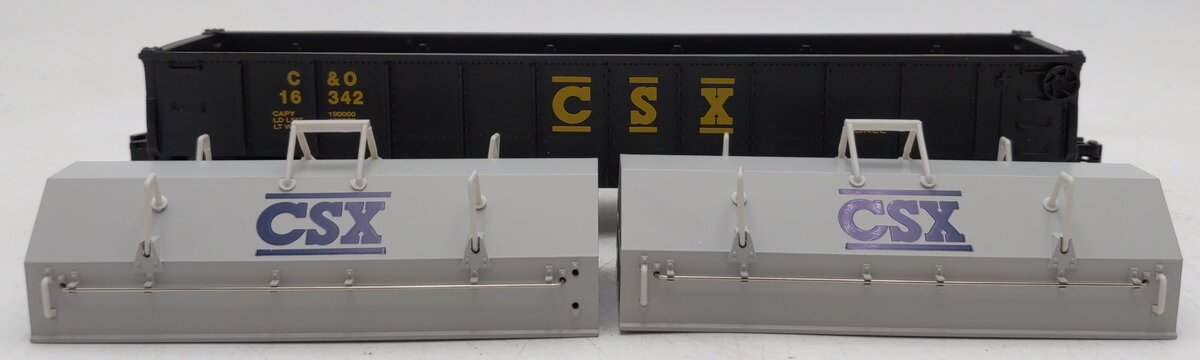 Lionel 6-16342 O Gauge CSX Gondola with Coil Covers EX/Box