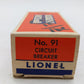 Lionel 91 Vintage O Postwar Circuit Breaker EX/Box