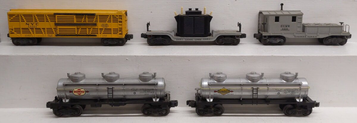 Lionel Vintage O Postwar Freight Cars: 6356, 6415, 6419 & 2461 [5] VG