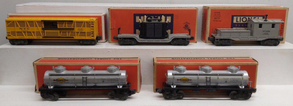 Lionel Vintage O Postwar Freight Cars: 6356, 6415, 6419 & 2461 [5] VG