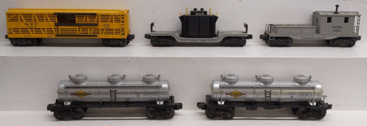 Lionel Vintage O Postwar Freight Cars: 6356, 6415, 6419 & 2461 [5] VG