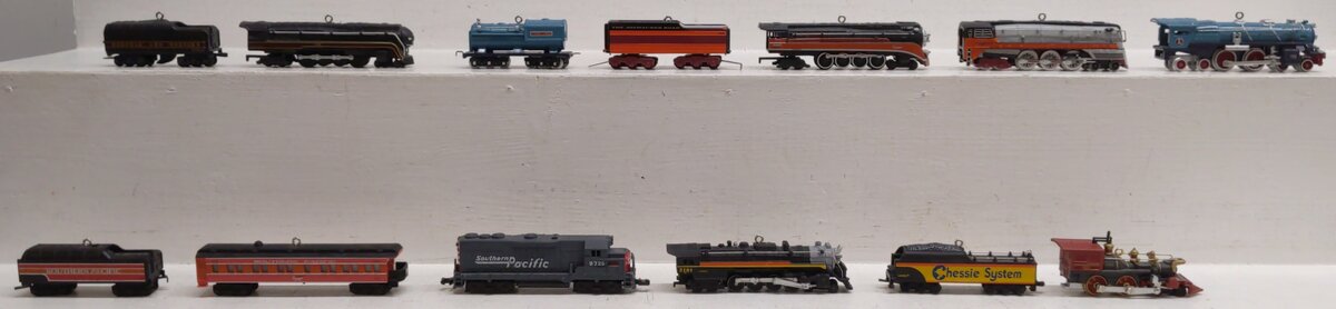 Hallmark Assorted Locomotive and Tender Ornaments [13] EX/Box