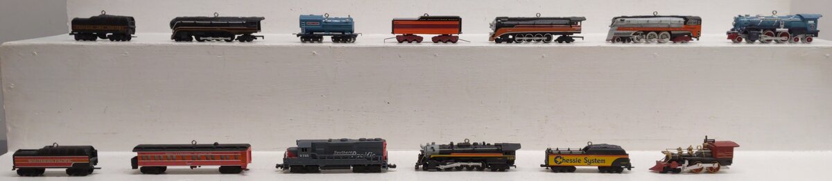 Hallmark Assorted Locomotive and Tender Ornaments [13] EX/Box