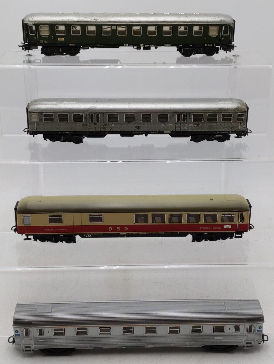 Marklin HO Scale German Federal Railway Assorted Passenger Cars [4[/Box