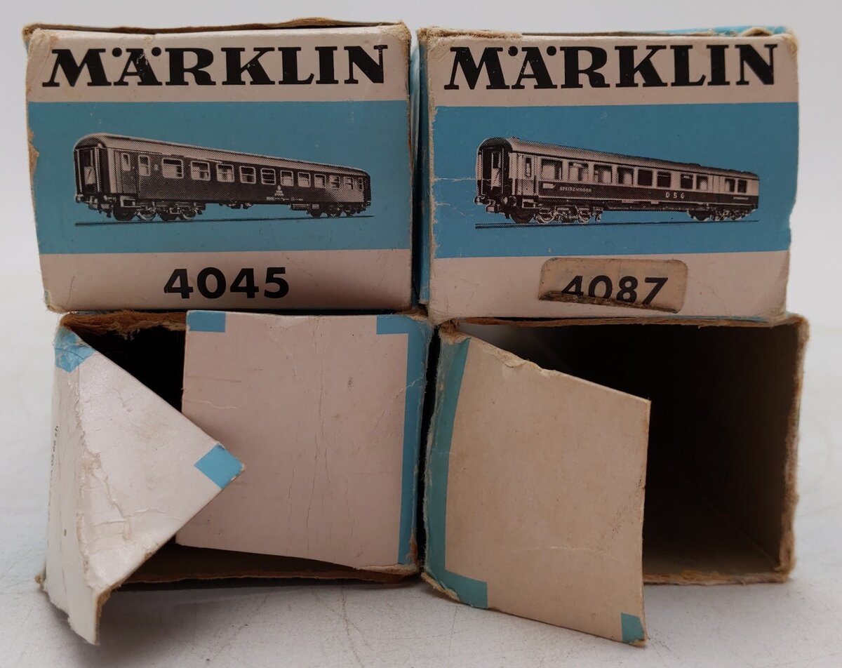 Marklin HO Scale German Federal Railway Assorted Passenger Cars [4[/Box