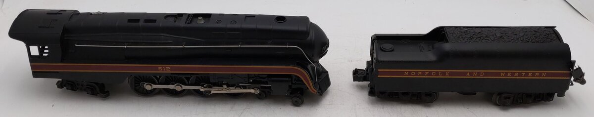 Lionel 6-18040 O Norfolk & Western 4-8-4 J Class Steam Locomotive & Tender #612 VG/Box