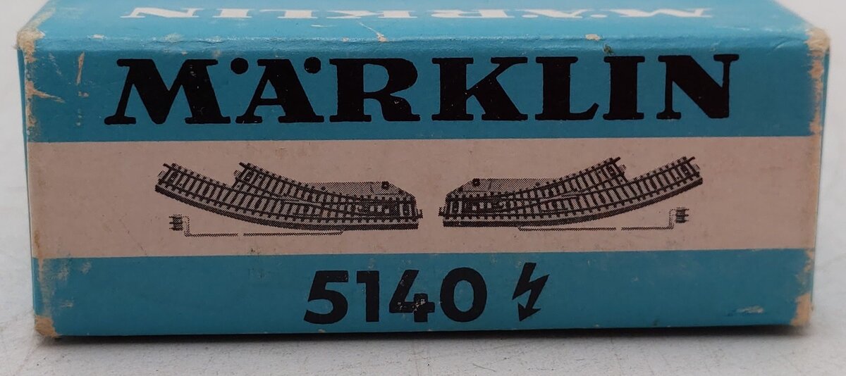 Marklin 5140 HO Curved Electric 2-Way Switches/Turnouts (Pair of 2) EX/Box