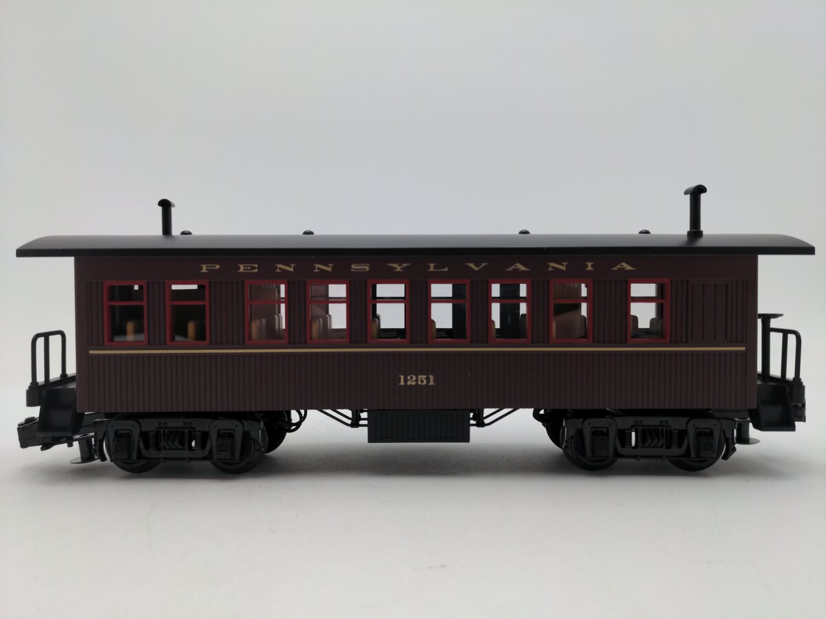MTH 30-6415B O Gauge Pennsylvania Overton Coach Car #1251 w/o Figures EX/Box